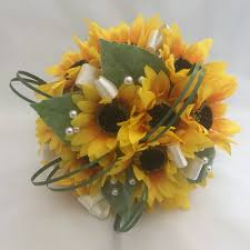 Maybe you would like to learn more about one of these? Artificial Brides Bouquet Bridal Posy Sunflowers