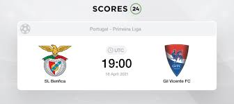 Head to head statistics and prediction, goals, past matches, actual form for liga zon sagres. Benfica Vs Gil Vicente 17 04 2021 Stream Results