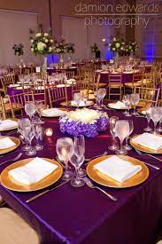 Purple Purple And Gold Wedding Themes Purple And Gold Wedding Fun Wedding Decor