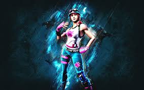 Fortnite bugha echo fncs join clan highlights champion tryout week. Fortnite Pixel Heart Bulleye Skin Fortnite Main Characters Blue Stone Background Hd Wallpaper Peakpx