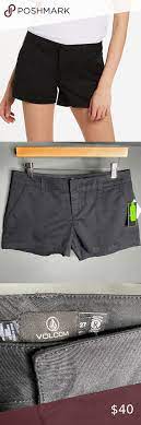 Volcom Nwt Frochickie Shorts Sold Out 27 Black Chinos Style Chino Shorts Shorts