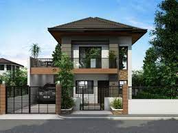 Check out the photos of these beautiful 2 storey houses this article is filed under. 25 Fabulous Two Storey House Designs For Romantic Young Families Teracee Philippines House Design 2 Storey House Design Simple House Design