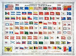 Johnsons New Chart Of National Emblems By A J Johnson