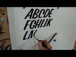 Veteran sign painter pierre tardif and lettering artist charles borges have teamed up to bring you this pair of fun to use retro fonts. Casual Script Alphabet Sign Painting Youtube
