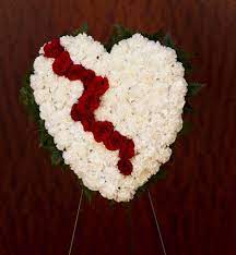 Check spelling or type a new query. Broken Heart Funeral Spray Kremp Com