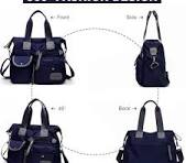 Bolsa feminina de ombro com vários bolsos, bolsa de enfermeira para o  trabalho, bolsa transversal grande, bolsa de nylon moderna com alça  superior, ...