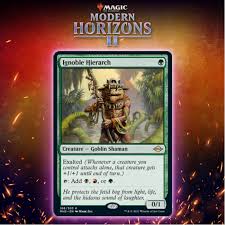 Modern horizons 2 has already taken modern by storm on magic online, shaking up the metagame and adding a lot more power to the format.after the first weekend of results, one card has risen above the rest — well, one combination of cards: Ignoble Hierarch Unlocks A New Universe Of Modern Decks Star City Games