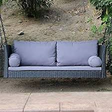 Black Wicker Patio Furniture Black Rattan Furniture Beachfront Decor In 2020 Porch Swing Chair Porch Swing Wicker Patio Furniture Sets