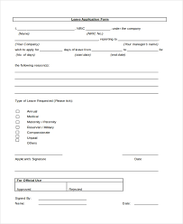 Today, many companies have the digital leave application data format. Free 11 Sample Leave Application Forms In Pdf Ms Word Excel