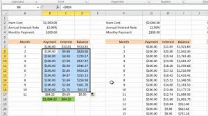 Calculating Credit Card Payments In Excel 2010