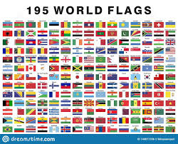 Can you name the countries of the world? Illustration About Collection Set A Illustrator Vector Of 195 Flags Of The World With Their N World Flags With Names Country Flags And Names Flags Of The World