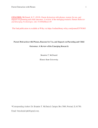Geschäftsführer g+j parenting media gmbh / digital business director g+j family gruner + jahr gmbh & co. Pdf Parent Distraction With Phones Reasons For Use And Impacts On Parenting And Child Outcomes A Review Of The Emerging Research