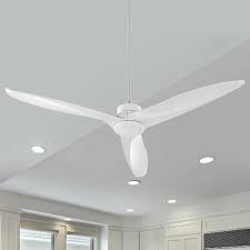 Minka aire flush mount modern ceiling fan, white. Ceiling Fans With No Lights Destination Lighting