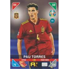 Career stats (appearances, goals, cards) and transfer history. Soccer Trading Card Pau Torres Spain Panini Adrenalyn Xl Euro 2021 Kick Off
