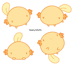 Let's have fun with cool cartoon drawings! Golden Albino Axolotl By Daieny On Deviantart Cute Drawings Axolotl Cartoon Drawings Of Animals