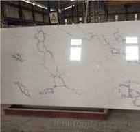 Statuario Artificial Marble Slabs Tiles White Artificial Stone Slabs from  China - StoneContact.com