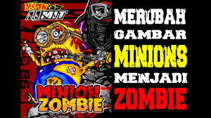 Banyak sekali wajah unik dan menggelikan dari minion satu dengan yang lainnya. Minions Zombie 3d Speed Art Vector Corel Youtube
