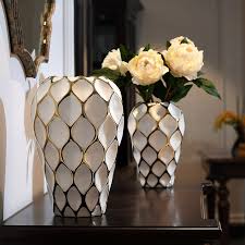 Maybe you would like to learn more about one of these? Fashion White Ceramic Blank Space Vase Hydroponic Dried Flowers Modern Dining Table Countertop Flower Basin Decoration Vases Aliexpress