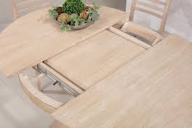 La rallonge est intégrée ou séparée et très pratique, cette table avec rallonge intégrée ou séparée vous permettra de recevoir des cette table ronde ou ovale (lorsqu'elle est déployée) est en rotin, ce qu'il fait qu'elle peut tout. Table Ronde Contemporaine Diametre 120 Cm En Chene Avec Un Pieds Central Et 1 Allonge Portefeuille De 50 Cm Meuble En Chene