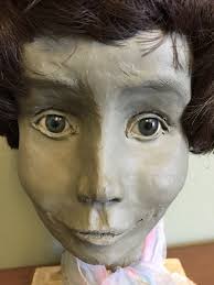Pick up Only Vintage 1970s Forensic Clay Head