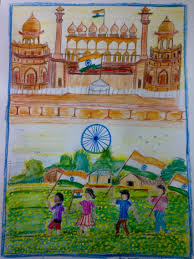India Independence Day Charts Independence Day Drawing