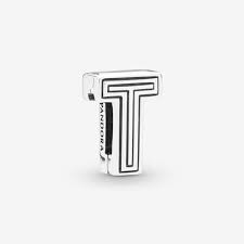 Pandora Reflexions Letter T Clip Charm In 2020 Clip On Charms Pandora Jewelry Letter Charms
