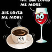 Funny Coffee Shop Wine Glass Vineyard Barista Gift Digital Art By Muc Designs