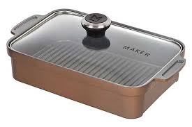 Maker Homeware Rectangular Steam Grill Pan Best Grill Pan Reviews Things To Consider Before Purchasing One Did You Cookware And Bakeware Grill Pan Grilling