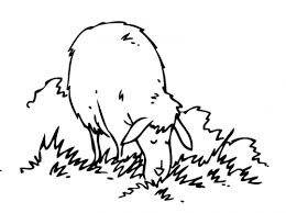 Kostenlose Malvorlage Tiere Grasendes Schaf Zum Ausmalen