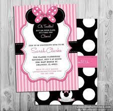 Minnie Mouse Baby Shower Invitations Printable Minnie Mouse Etsy Minnie Invitations Minnie Mouse Baby Shower Minnie Mouse Invitations