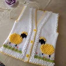 Tunus Isi Fistikli Kuzu Desenli Cocuk Yelegi Tarifi 2 3 Yas By Hatice5 Baby Knitting Patterns Orgu Bebek Yelek