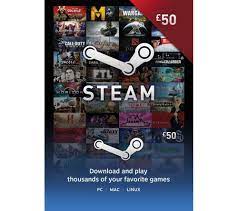 Free shipping for many products! Buy Steam Wallet Card 50 Free Delivery Currys