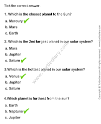 Solar System Worksheet 1 Science Worksheets Grade 1 Worksheets Solar System Worksheets Science Worksheets Grade 2 Science