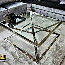 salontafel zilver glas salontafel koperen lampen glas