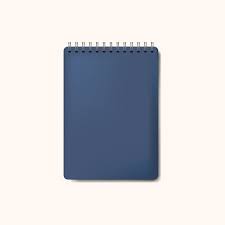 Download Spiral Blue Notebook Mockup Isolated Vector For Free Vector Free Note Paper Mockup