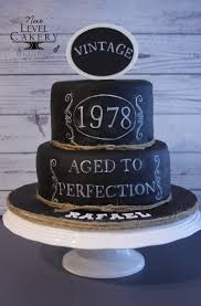 This cake is the uncommon cakery's take on pineapple upside down cake: Vintage Cake Black And White Cake Chalkboard Cake Birthday Cakes For Men Chalkboard Cake White Birthday Cakes
