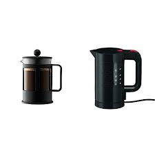Bodum 1784 01 Kenya Cafetire Piston 4 Tasses 0 5 L Noir Bouilloire Lectrique 0 5 L Noire Coffee Maker Frothing Pitcher Bodum