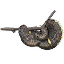 mushroom brooch