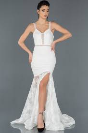 Ekru Bacak Dekolteli Kuyruk Detayli Gupurlu Balik Abiye Abu1174 2020 The Dress Elbise Modelleri Elbise