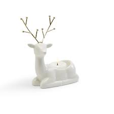 Calls cost 7p per minute plus your standard network charge. Fireworks Gallery Twos Company Festive Reindeer Tealight Holder Left