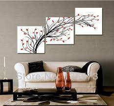 3 Diagonal Wall Art Set Piece Wall Art Set Modern Oil Paintings Flowers Living Room Wall Home Decor Living Room Pictures Wall Decor Living Room