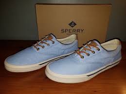 Sperry Top Sider Striper Ii Men S Boat Shoes Light Blue New In Box Size 9 1 2 M Fashion Clothing Shoes Accessories Me Boat Shoes Mens Casual Shoes Sperrys