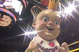 But neither of those hold a candle to the pelicans' terrifying, walking horror movie of a mascot: Yahoo Sports On Twitter People Are Terrified By The Return Of The Pelicans King Cake Baby Mascot Video Http T Co Bui9udnwrw Http T Co Fqavlivvyn