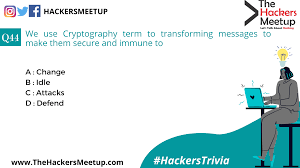 The internet has grown as a medium, and there is a significant concern for the security of our privacy. The Hacker S Meet Up Hackers Trivia Quiz Mania For Cyber Security Geeks Participate In 100 Days Of Cyber Security Quiz Competition For Fun Test Your Knowledge Proficiency And Stand A Chance