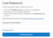 Recover Your Account – WordPress.com Support