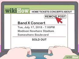 How To Sell Concert Tickets: 12 Steps (With Pictures) - Wikihow