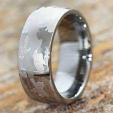 Camo Ring Men S Tungsten Wedding Band Military Wedding Etsy Mens Wedding Bands Tungsten Tungsten Wedding Bands Camo Rings