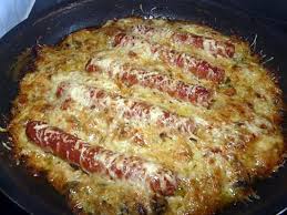 Gratin De Courgettes Aux Knackis Facile Et Rapide Recette Recette Gratin Gratin De Courgettes Recette Gratin Courgette