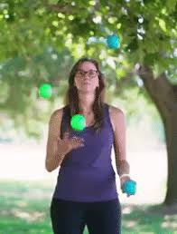 I personally find it quicker to teach adults how to scarf juggle then ball juggle compared to just teaching ball juggling. How To Juggle 4 Balls