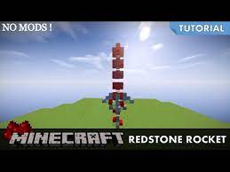 How to make rocket in minecraft!if you like my video please subscribe to my channelminecraft,minecraft animation,minecraft mod,minecraft monster school,minec. How To Make Minecraft Working Redstone Rocket No Mods Youtube